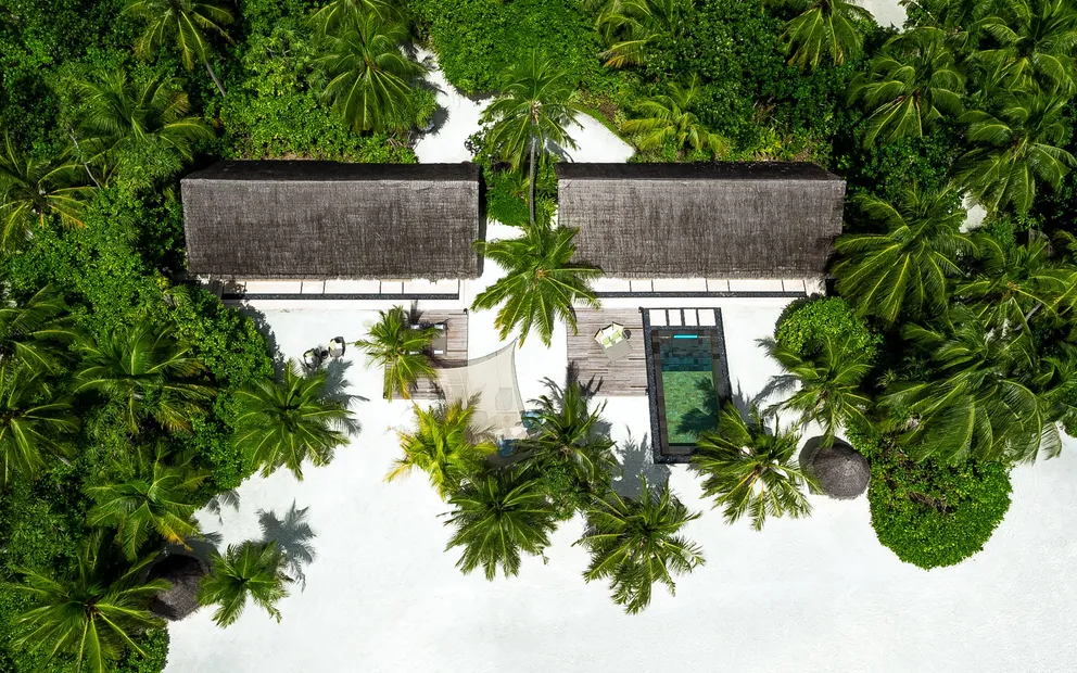 Two Villa Residence with Pool · Two villas · joined · 163 sqm interior